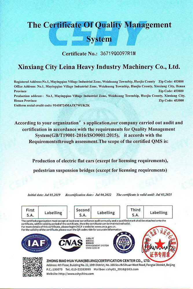 Сертификат системы управления качеством