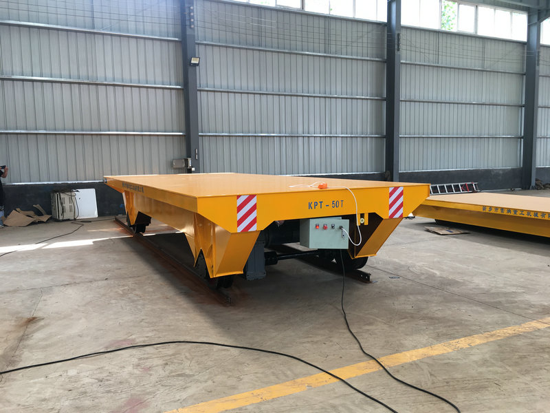 50T Remote Cable Powered Rail Transfer Cart Производственный завод использование
